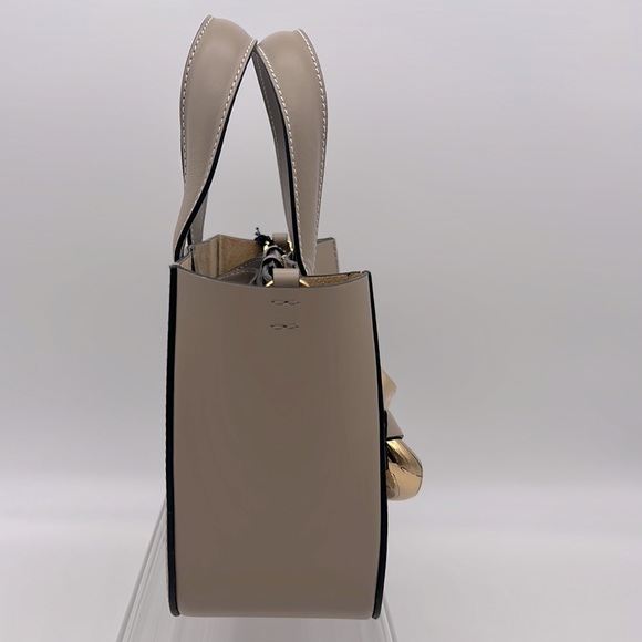 JW ANDERSON NEW Mini Chain Leather Tote Taupe - Picture 4 of 14